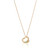 Tiffany Inspired Elsa Peretti® Open Heart Pendant in Yellow Gold with Emeralds, 16 mm - TIF100100394
