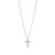 Tiffany Inspired Cross pendant in platinum with diamonds, small. - TIF100100491