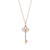 Tiffany Inspired Tiffany Keys Crown Key in Rose Gold with Diamonds, 1.5 - TIF100100427