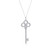 Tiffany Inspired Tiffany Keys crown key in platinum with pavé diamonds. - TIF100100446