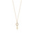 Tiffany Inspired Tiffany Keys modern keys open round key pendant in 18k gold with diamonds, mini. - TIF100100353