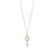 Tiffany Inspired Tiffany Keys modern keys open round key pendant in 18k rose gold with diamonds. - TIF100100515