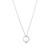 Tiffany Inspired Tiffany T pendant in 18k white gold with a baguette diamond. - TIF100100434