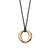 Tiffany Inspired Elsa Peretti® Sevillana™ pendant in 18k gold with a silk cord, small. - TIF100100548