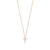 Tiffany Inspired Cross pendant in 18k gold with diamonds, mini. - TIF100100468