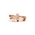 Tiffany Inspired Tiffany T diamond square wrap ring in 18k rose gold. - TIF100100717