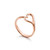 Tiffany Inspired Elsa Peretti® Open Heart ring in 18k rose gold, small. - TIF100100593