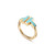 Tiffany Inspired Tiffany T Turquoise Wire Ring in Yellow Gold - TIF100100661