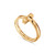 Tiffany Inspired Tiffany T T1 Ring in Yellow Gold - TIF100100580