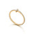 Tiffany Inspired Tiffany T Diamond Wire Band Ring in Yellow Gold - TIF100100662
