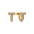 Tiffany Inspired Tiffany T T1 Half Pavé Diamond Huggie Earrings in Yellow Gold - TIF100100075