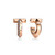 Tiffany Inspired Tiffany T T1 Hoop Earrings in Rose Gold with Diamonds - TIF100100188