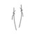 Tiffany Inspired Tiffany Knot Drop Earrings in White Gold with Diamonds - TIF100100077
