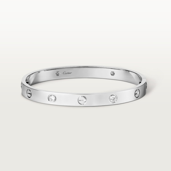 Cartier Inspired LOVE bracelet, classic model, 4 diamonds - CR100100024