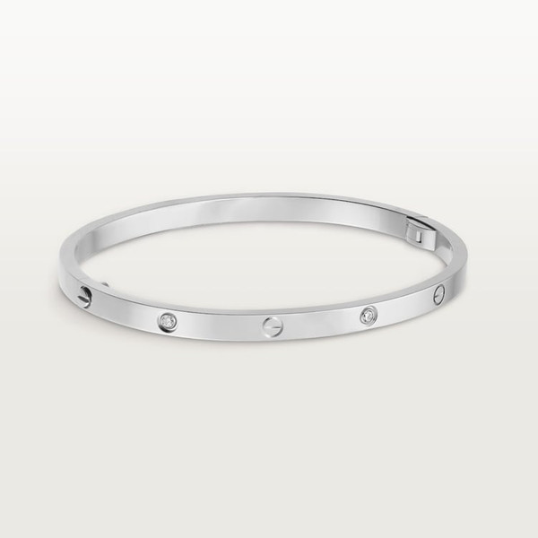 Cartier Inspired LOVE bracelet, small model, 6 diamonds - CR100100089