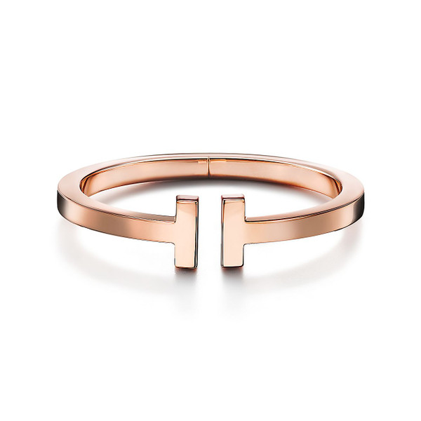 Tiffany Inspired Tiffany T square bracelet in 18K rose gold - TIF100100064