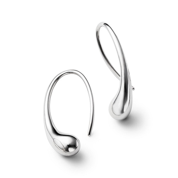 Tiffany Inspired Elsa Peretti® Teardrop hoop earrings in sterling silver. - TIF100100093