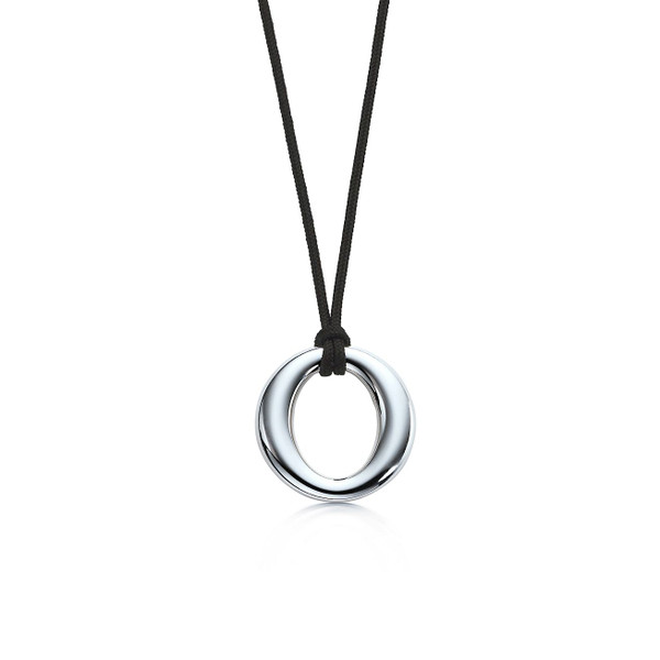 Tiffany Inspired Elsa Peretti® Sevillana™ pendant in sterling silver, medium. - TIF100100539