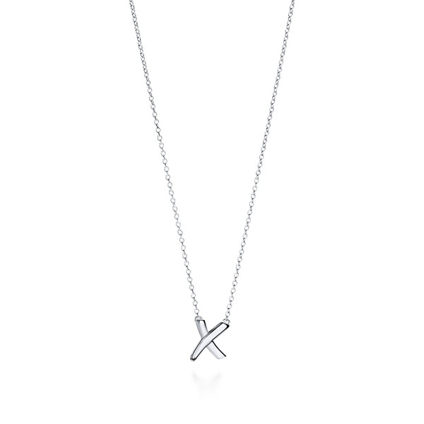 Tiffany Inspired Paloma's Graffiti X pendant in sterling silver, small. - TIF100100463