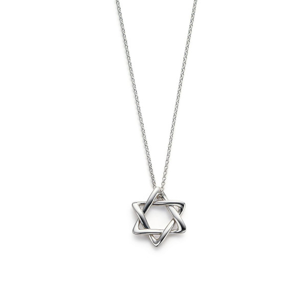 Tiffany Inspired Elsa Peretti® Star of David pendant in sterling silver, 18 mm wide. - TIF100100482