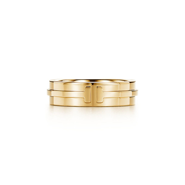Tiffany Inspired 18K Gold Tiffany T Two Ring - TIF100100751