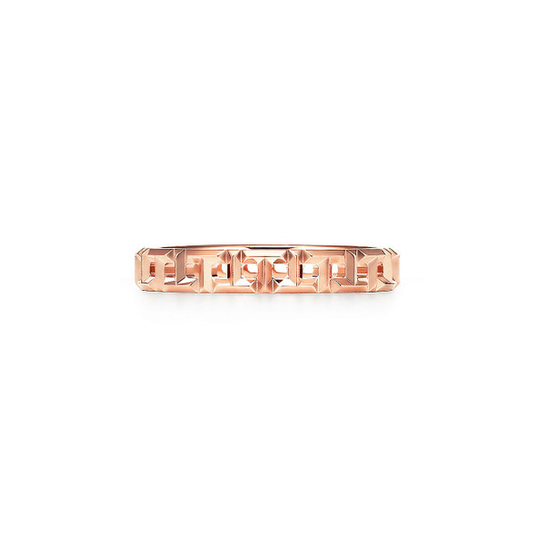 Tiffany Inspired Tiffany T True Narrow Ring in 18k Rose Gold - TIF100100726