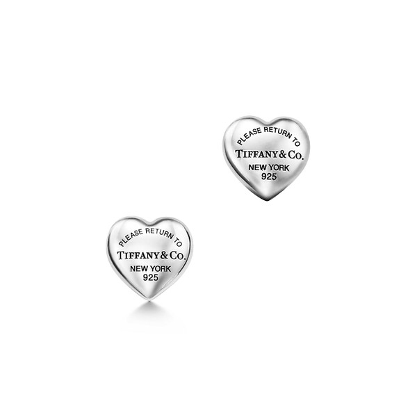 Tiffany Inspired Return to Tiffany® Full Heart Earrings in Sterling Silver - TIF100100123