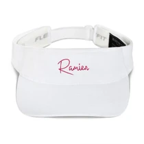Ramien Visor in white and plum