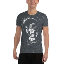 Ramien  Anti-Gravity All-Over Print Men's Athletic T-shirt