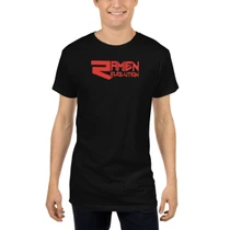 Ramien Long Urban Tee in Black