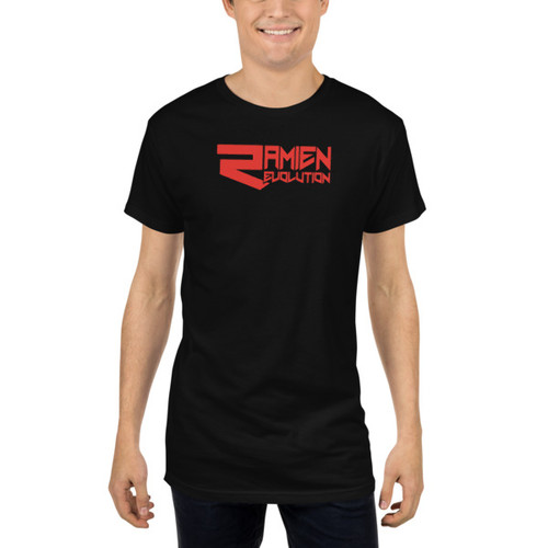 Ramien Long Urban Tee in Black
