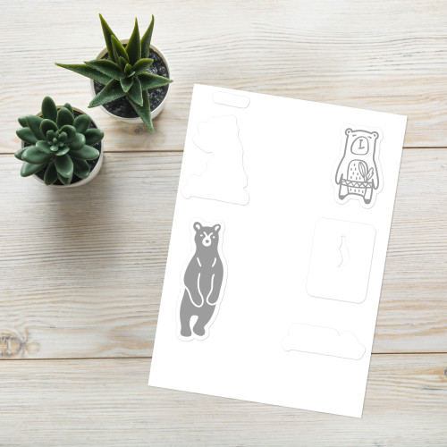 Sticker sheet of sba bear