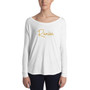 Ramien Signature Collection Ladies' Long Sleeve Tee in black with gold