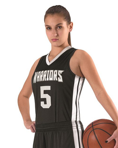 Alleson Single Ply Womens Wicking Reversible Basketball Jersey - 589RSPW