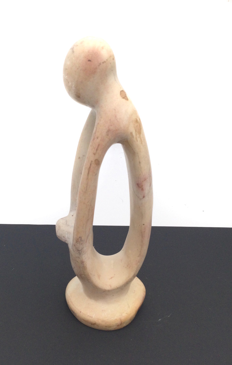 Soap stone mother and child sculpture [90990] - UniqueAfricanArts.com