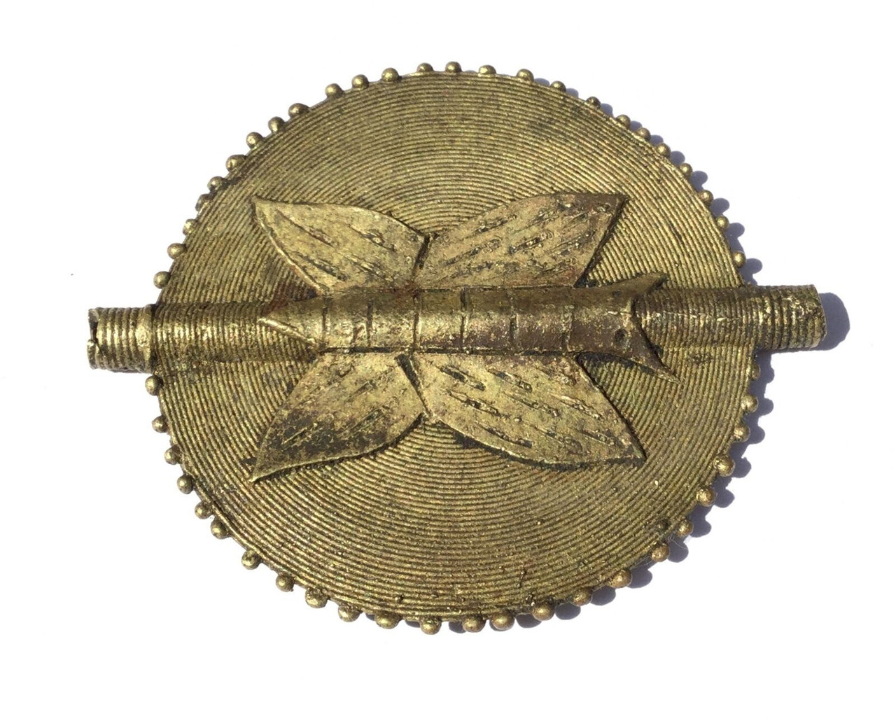 Lobi Tribe African Handmade Brass Hunter Fly Symbol Trade Beads