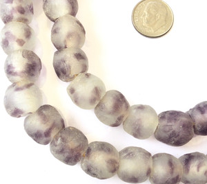African translucent multi Krobo handmade Ghana glass beads African translucent multi Krobo handmade Ghana glass beads