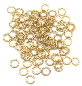 Gold Plated Jump ring 8mm Jump Ring Jewelry Making Findings