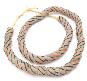 African frost multi Krobo powderglass Fairtrade Beads from Ghana African frost multi Krobo powderglass Fairtrade Beads from Ghana