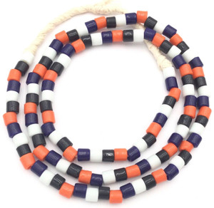 Amazing Vintage Czech Bohemian Glass Black & Red African Trade beads Amazing Vintage Czech Bohemian Glass Black & Red African Trade beads