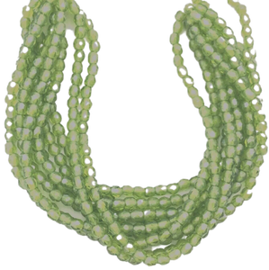 100 Fine Czech chartreuse Luster Round Faceted fire Polished Glass beads-3mm 100 Fine Czech chartreuse Luster Round Faceted fire Polished Glass beads-3mm