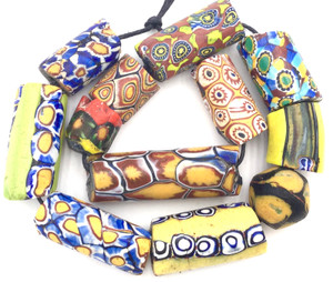 12 Mixed Venetian antique African trade beads [30784]