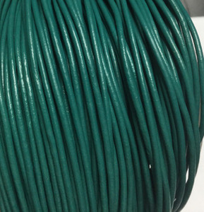 5 Yards Genuine Leather Cord Round Teal Size 1.5mm Jewelry Supplies 5 Yards Genuine Leather Cord Round Teal Size 1.5mm Jewelry Supplies
