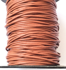 5 Yards Genuine Leather Cord Round Tawny Brown Size 1.5mm Jewelry Supplies 5 Yards Genuine Leather Cord Round Tawny Brown Size 1.5mm Jewelry Supplies