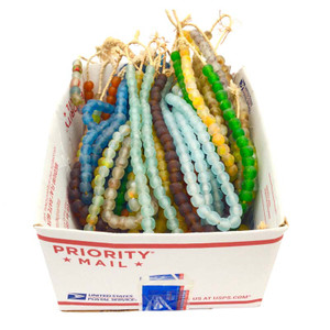 Wholesale designers translucent Ghana African Bead Box Retail value $540 Wholesale designers translucent Ghana African Bead Box Retail value $540