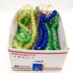 Wholesale designers Jumbo size translucent Ghana African Bead Box Retail value  Wholesale designers Jumbo size translucent Ghana African Bead Box Retail value