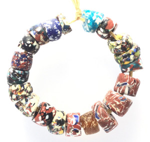 Collectible Mixed Venetian crumb millefiori antique trade beads Collectible Mixed Venetian crumb millefiori antique trade beads