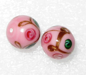 art vintage Czech lampwork wedding cake glass beads art vintage Czech lampwork wedding cake glass beads
