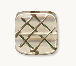 fine Czech tabular Bohemian clear glass bead fine Czech tabular Bohemian clear glass bead