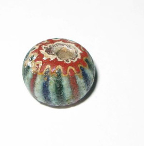 antique old Venetian 5 layer Chevron glass trade bead antique old Venetian 5 layer Chevron glass trade bead